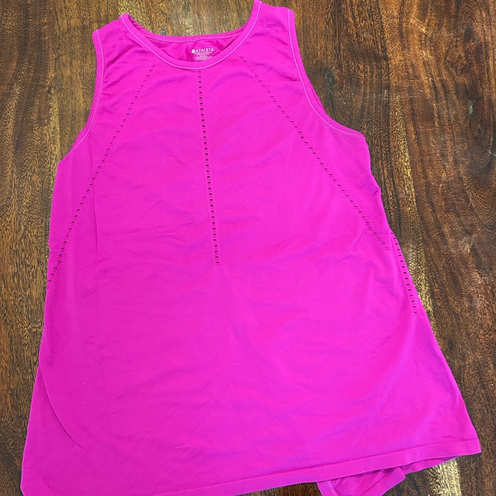 COPY - Athleta Pink Fitted Tank Top